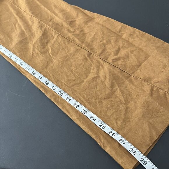 diane von furstenberg Burnt Orange Linen Blend Wide Leg Pants Sz 6 189 - Picture 7 of 7